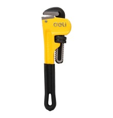 Ключи Deli Трубный ключ Стиллсона Deli DL2508 180мм, максимальное открытие 27мм, Cr-Mo + углеродистая сталь