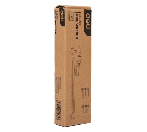 Ключи Deli Трубный ключ Стиллсона Deli DL2508 180мм, максимальное открытие 27мм, Cr-Mo + углеродистая сталь Ключи Deli Трубный ключ Стиллсона Deli DL2508 180мм, максимальное открытие 27мм, Cr-Mo + углеродистая сталь
