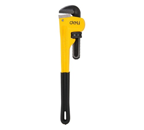 Ключи Deli Трубный ключ Стиллсона Deli DL2518 410мм, максимальное открытие 60мм, Cr-Mo + углеродистая сталь Ключи Deli Трубный ключ Стиллсона Deli DL2518 410мм, максимальное открытие 60мм, Cr-Mo + углеродистая сталь