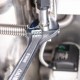 Ключи Deli Разводной ключ Deli DL015A 350мм, диапазон регулировки 0-46мм, инструментальная сталь, хромированная отделка