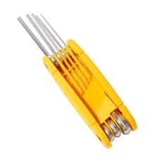 Ключи Deli Набор складных шестигранных ключей Deli DL230308 размеры 1,5, 2, 2,5, 3, 4, 5, 6, 8 мм, пластиковый держатель