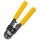 Инструмент обжимной Deli Обжимные клещи RJ45 Deli DL381008 205мм, зачистка проводов, кусачки и обжимной инструмент 3-в-1