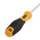 Шлицевая отвертка Deli DL6362001 6х200мм Материал: CR-V. Двухкомпонентная ручка. Хромированная.