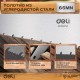 Ножовка по дереву Deli DL6845A  450мм, сталь 65Mn, шлифовка зубцов с 3-х сторон, рукоять из двухкомпонентного противоударного пластика