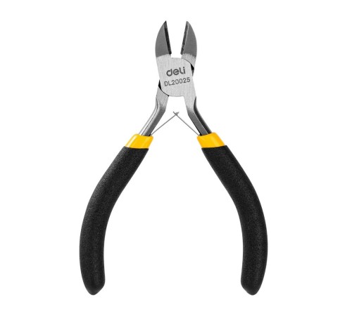 Диагональные мини-бокорезы Deli DL20025 125мм, прорезиненная двухкомпонентная ручка