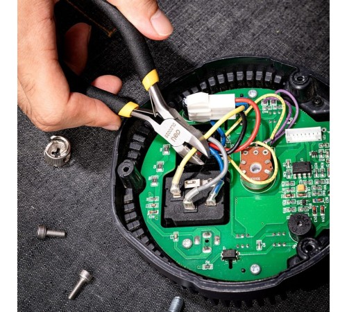 Диагональные мини-бокорезы Deli DL20025 125мм, прорезиненная двухкомпонентная ручка