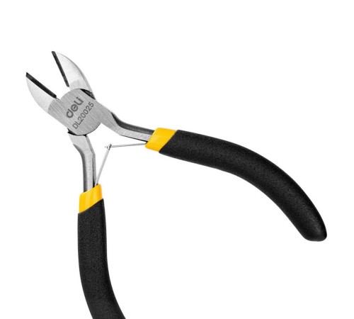 Диагональные мини-бокорезы Deli DL20025 125мм, прорезиненная двухкомпонентная ручка