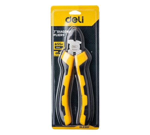 Диагональные бокорезы Deli DL2207  180мм, двухкомпонентная ручка