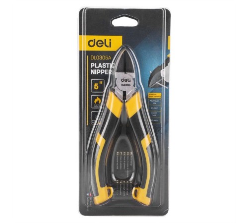 Бокорезы Deli DL0305A 135мм Сталь CrV, двухкомпонентная ручка Бокорезы Deli DL0305A 135мм Сталь CrV, двухкомпонентная ручка