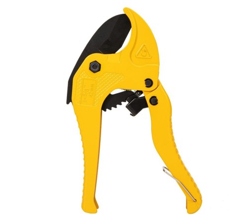 Труборез Deli Труборез для пластиковых труб с храповым механизмом Deli DL350042  диаметр реза до 42мм, лезвия из нержавеющей стали с тефлоновым покрытием, аллюминиевый корпус