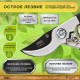 Секатор садовый Deli DL580203 лезвия с тефлоновым покрытием, длина 210мм, макс.диаметр резки 15мм, сталь 55С