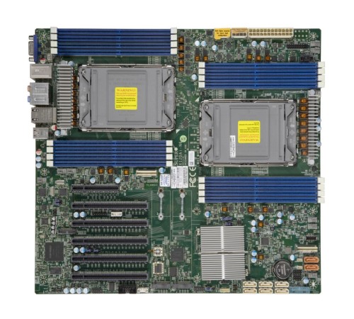 Материнская плата Supermicro Motherboard 2xCPU X12DAI-N6 3rd Gen Xeon Scalable TDP 270W/16xDIMM/ C621A RAID 0/1/5/10/2x1Gb/5xPCIex16/2xM.2(Bulk) (MBD-X12DAI-N6-B)