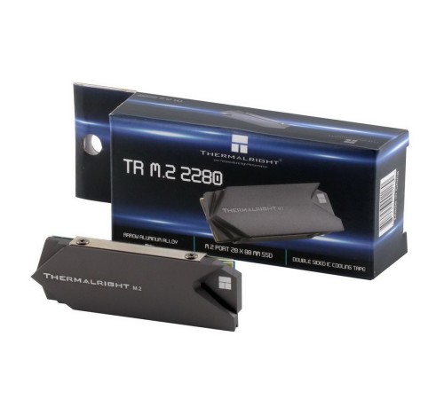 Радиатор Thermalright Радиатор для M.2 SSD Thermalright 2280, 75x23х12 мм, серый (002189)
