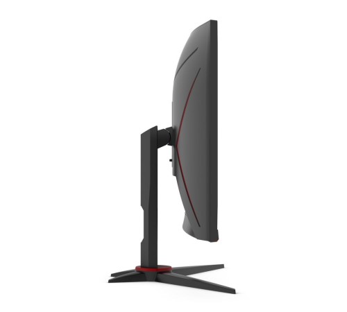 Монитор 23,6'' AOC C24G2AE 1500R Curved 1920x1080 165Гц VA WLED 16:9 1ms VGA 2*HDMI DP 3000:1 80M:1 178/178 250cd Speakers HAS Swivel Tilt Black/Red (C24G2AE/BK)