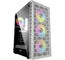 Корпус Powercase Mistral Z4С White, Tempered Glass, Mesh, 4x 120mm 5-color LED fan, белый, ATX  (CMIZ4CW-L4)
