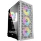 Корпус Powercase Mistral Z4С White, Tempered Glass, Mesh, 4x 120mm 5-color LED fan, белый, ATX  (CMIZ4CW-L4)