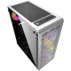 Корпус Powercase Mistral Z4С White, Tempered Glass, Mesh, 4x 120mm 5-color LED fan, белый, ATX  (CMIZ4CW-L4)