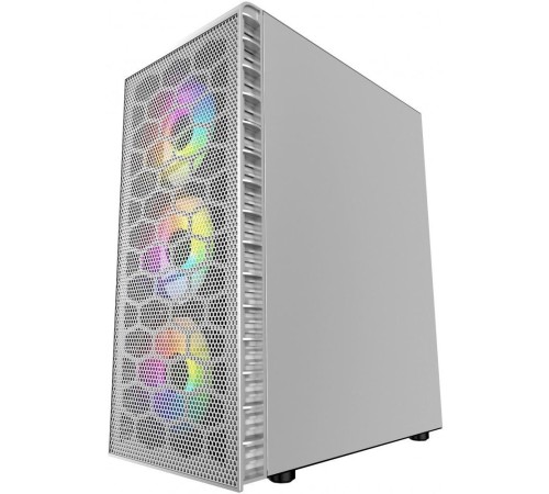 Корпус Powercase Mistral Z4С White, Tempered Glass, Mesh, 4x 120mm 5-color LED fan, белый, ATX  (CMIZ4CW-L4)