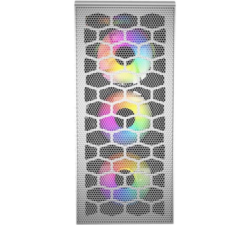 Корпус Powercase Mistral Z4С White, Tempered Glass, Mesh, 4x 120mm 5-color LED fan, белый, ATX  (CMIZ4CW-L4)