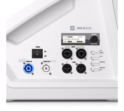 Коаксиальный сценический монитор LD Systems MON 10 A G3 W Коаксиальный сценический монитор LD Systems MON 10 A G3 W