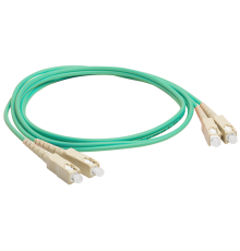 Патч-корд Lanmaster LAN-2SC-2SC/OM3-1.0 2x CS дуплекс-CS дуплекс 1м LSZH оранжевый