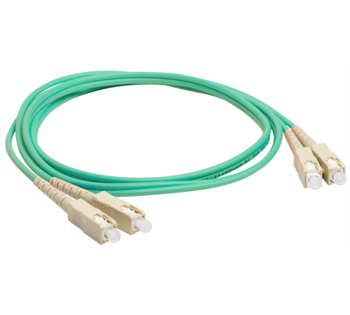 Патч-корд Lanmaster LAN-2SC-2SC/OM3-1.0 2x CS дуплекс-CS дуплекс 1м LSZH оранжевый