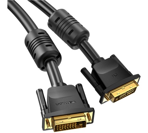 Кабель Vention DVI-D Dual link 25M/25M с ферритовым фильтром - 2м. Кабель Vention DVI-D(m)/DVI-D(m) - 2 м (EAABH) Кабель Vention DVI-D Dual link 25M/25M с ферритовым фильтром - 2м. Кабель Vention DVI-D(m)/DVI-D(m) - 2 м (EAABH)