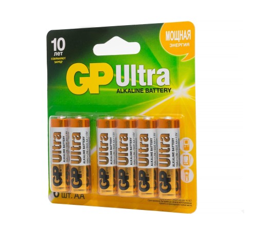 Батарейки GP 15AU4/2-CR6 Ultra 72/720  (6 шт. в уп-ке)