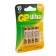 Батарея GP Ultra Alkaline 24AU LR03 AAA (4шт)