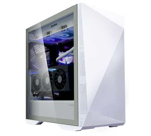 Корпус Zalman Z9 Iceberg белый без БП ATX 3x120mm 2x140mm 4xUSB2.0 audio bott PSU