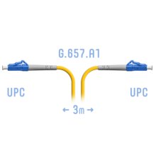 Патчкорд оптический SNR-PC-LC/UPC-A - 3 метра