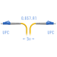 Патчкорд оптический SNR-PC-LC/UPC-A - 3 метра