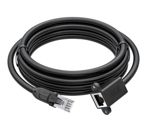 GCR Удлинитель PROF патч-корда прямой 5.0m, FTP медь, кат.6, 24 AWG, крепление под винт, никелированный коннектор, T568B, GCR-53719 Greenconnect GCR-53719 GCR Удлинитель PROF патч-корда прямой 5.0m, FTP медь, кат.6, 24 AWG, крепление под винт, никелированный коннектор, T568B, GCR-53719 Greenconnect GCR-53719