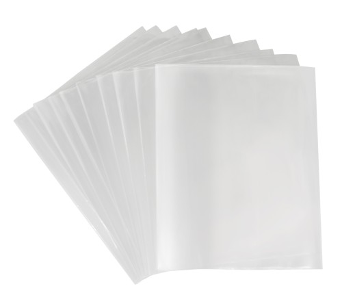 Обложка Silwerhof 382162 для тетради/дневника (набор 10шт) ПП 70мкм гладкая прозр. 210x345мм