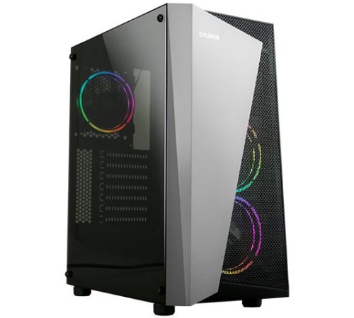 Корпус Zalman S4 Plus черный без БП ATX 5x120mm 2xUSB2.0 1xUSB3.0 audio bott PSU