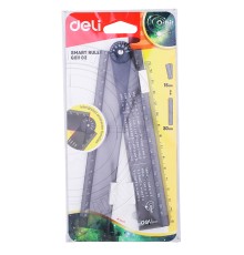 Линейка Deli EG01102 Orbit пластик дл.30см прозрачный/тонированный складная пластиковый пакет с европодв.