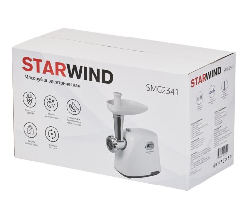Мясорубка Starwind SMG2341 1800Вт белый Мясорубка Starwind SMG2341 1800Вт белый