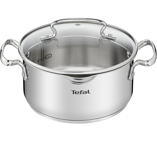 Кастрюля Tefal Duetto+ G7194455 2.7л. d=20см (с крышкой) серебристый (2100113151)