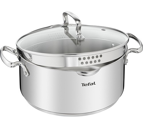 Кастрюля Tefal Duetto+ G7194455 2.7л. d=20см (с крышкой) серебристый (2100113151)