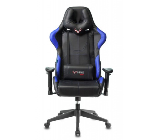 Кресло игровое Бюрократ VIKING 5 AERO черный/синий искусственная кожа с подголов. крестовина пластик