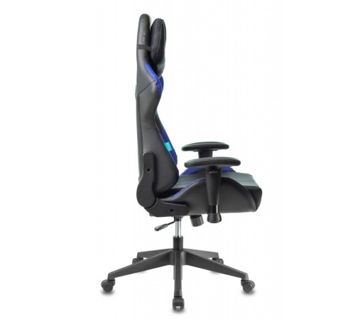 Кресло игровое Бюрократ VIKING 5 AERO черный/синий искусственная кожа с подголов. крестовина пластик