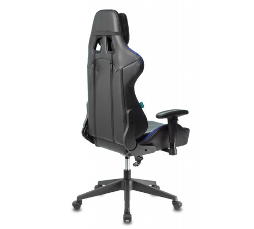 Кресло игровое Бюрократ VIKING 5 AERO черный/синий искусственная кожа с подголов. крестовина пластик