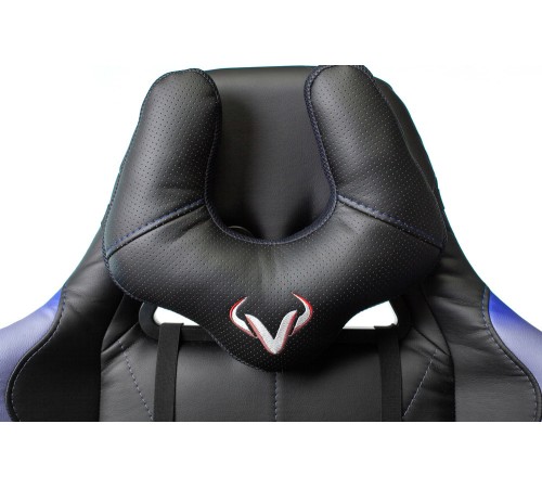 Кресло игровое Бюрократ VIKING 5 AERO черный/синий искусственная кожа с подголов. крестовина пластик