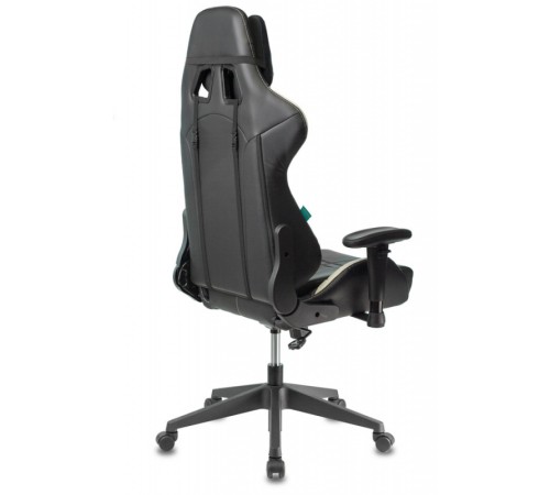 Кресло игровое Бюрократ VIKING 5 AERO черный/белый искусственная кожа с подголов. крестовина пластик
