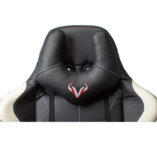 Кресло игровое Бюрократ VIKING 5 AERO черный/белый искусственная кожа с подголов. крестовина пластик