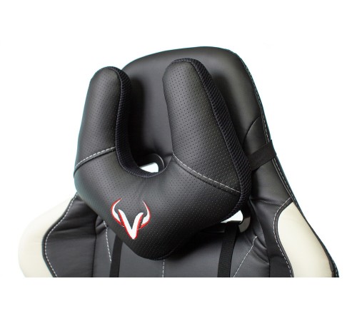Кресло игровое Бюрократ VIKING 5 AERO черный/белый искусственная кожа с подголов. крестовина пластик