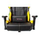 Кресло игровое Бюрократ VIKING 5 AERO черный/желтый искусственная кожа с подголов. крестовина пластик