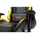 Кресло игровое Бюрократ VIKING 5 AERO черный/желтый искусственная кожа с подголов. крестовина пластик
