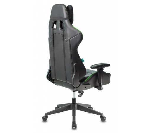 Кресло игровое Бюрократ VIKING 5 AERO черный/салатовый искусственная кожа с подголов. крестовина пластик