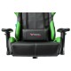 Кресло игровое Бюрократ VIKING 5 AERO черный/салатовый искусственная кожа с подголов. крестовина пластик
